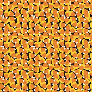 Halloween Fabric Candy Corn Pumpkin Teeth by Maude Asbury for Free Spirit Fabrics Boolicious Candy Corn Fabric Halloween Quilt Orange Black