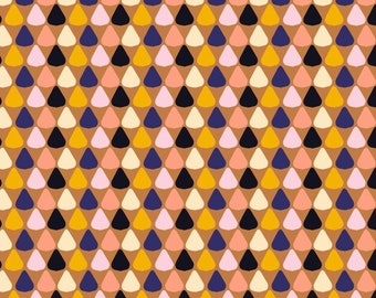 Pebbles Fabric by Aster Sprig Camel Pink Yellow Multi Color Fabrics Geometric Quilt Fabric Modern Spring Colorful Cotton Poplin Abstract