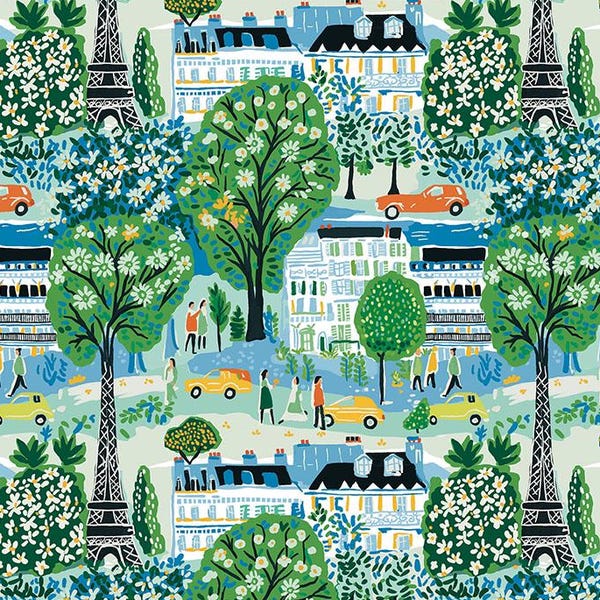 Meet Me in Paris August Ellery Stannie & Lloyd Free Spirit Fabrics Cotton Quilt