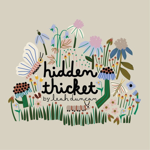 Rain Flock - Hidden Thicket - Leah Duncan - Cloud 9 Fabrics - Poplin Rain Flock - Hidden Thicket - Leah Duncan - Cloud 9 Fabrics - Poplin