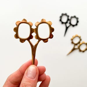 Copper Flower Embroidery Scissors Small Sewing Scissors