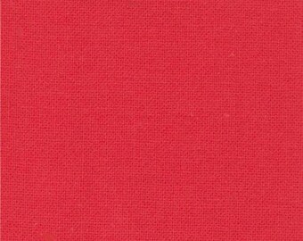 Betty's Red Solid Fabric from Bella Solids Moda Fabric Solid Bright Red Quilt Fabric