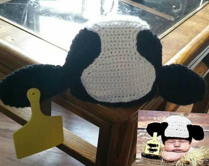 Cow hat for newborn