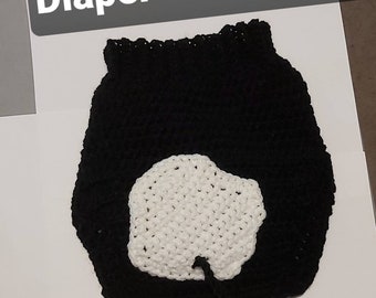 Add on to newborn cow hat. Diaper cover cow. Newborn Foto.