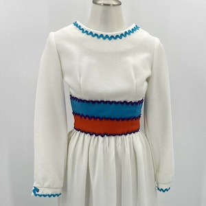 vintage années 60 70 Vicky Vaughn Junior Boho Festival Long Maxi Prairie Dress Retro