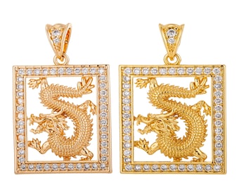 Oversize Dragon Fantasy Fairytale Creature Dangle Bead for Euro Charm Bracelets Fashion Jewelry for Women Man