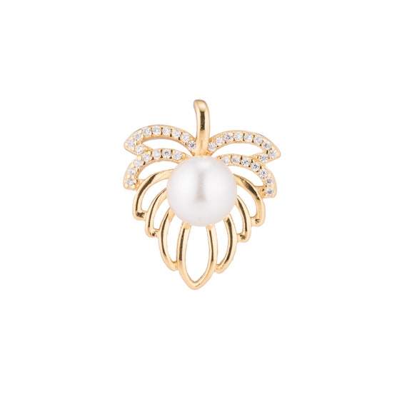 1pc Gouden Tak Palmtak Met Pearl Natuur Lover Geschenk Diy Etsy