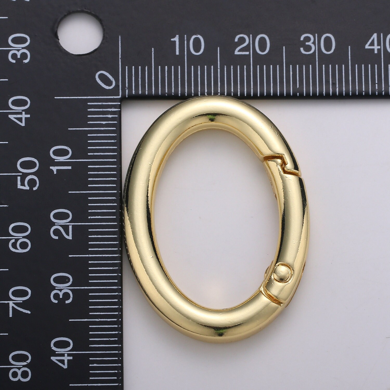 1X Chunky Gold Spring Gate Ring Push Gate ring 28.5x38.5mm | Etsy