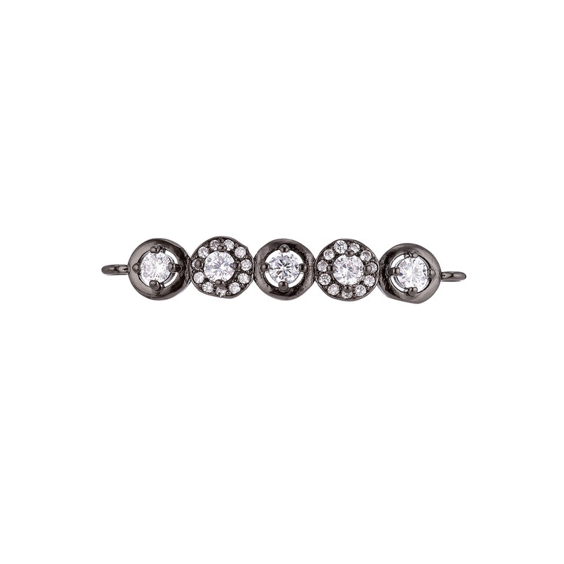 Gold Filled Pretty Link Circles Bracelet Charm Bead Pendant Baguette Connector For Jewelry Finding Making