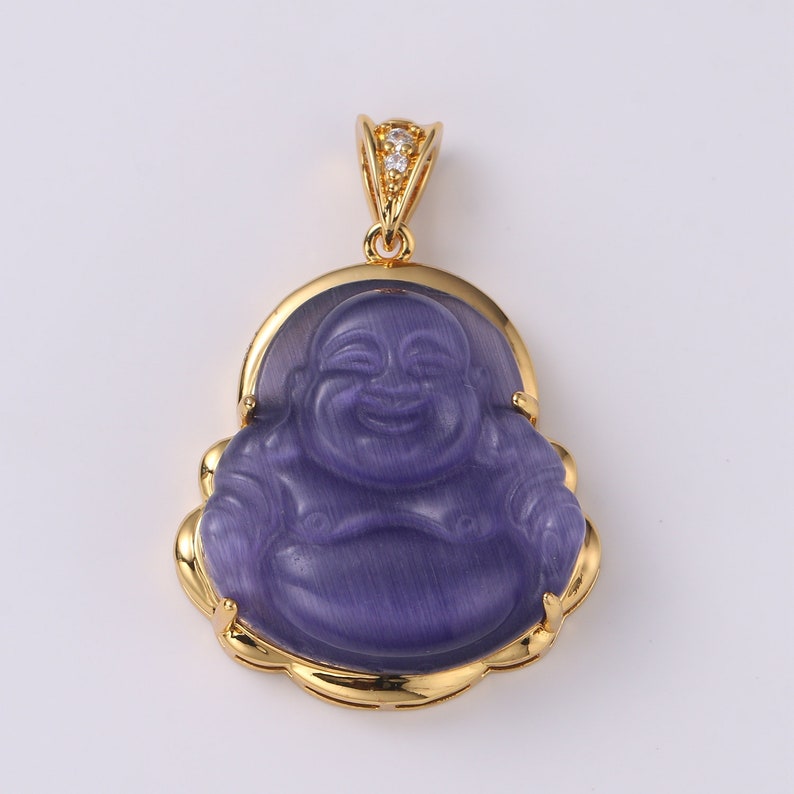 1pc 24k Gold Filled Buddha Pendant Natural Wisdom Meaning