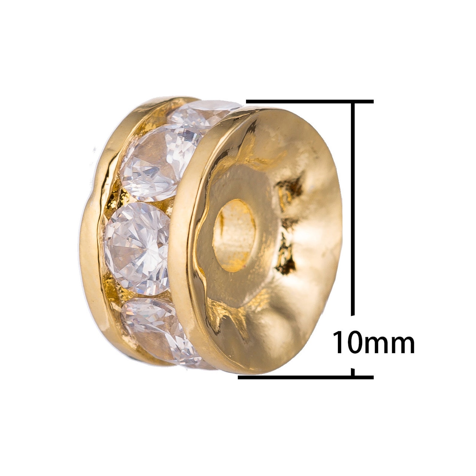 1pc Gold Circle Style Gold Filled Spacer Bead Making DIY Etsy