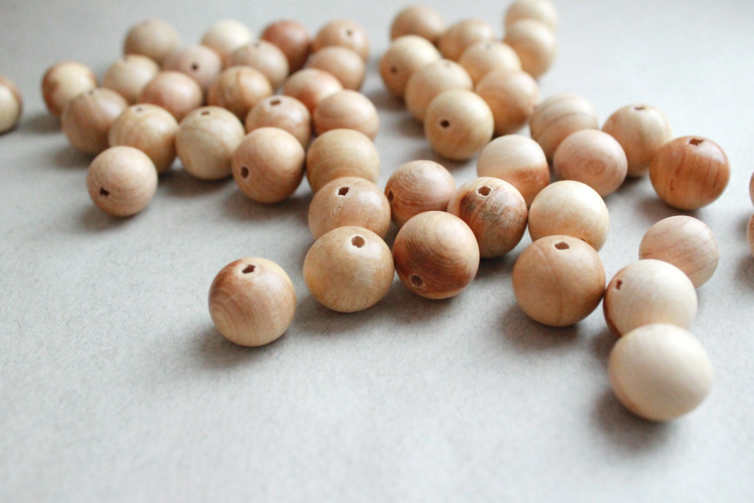 Juniper aroma beads 14 mm Natural polished 25 pcs eco Etsy