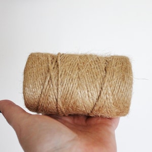 Jute twine cord - 200 g - natural cord - rustic cords, eco friendly, craft supplies, gift wrapping