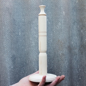 ペーパータオル用の木製ホルダー - 未仕上げの木材 - ブナの木で作られています