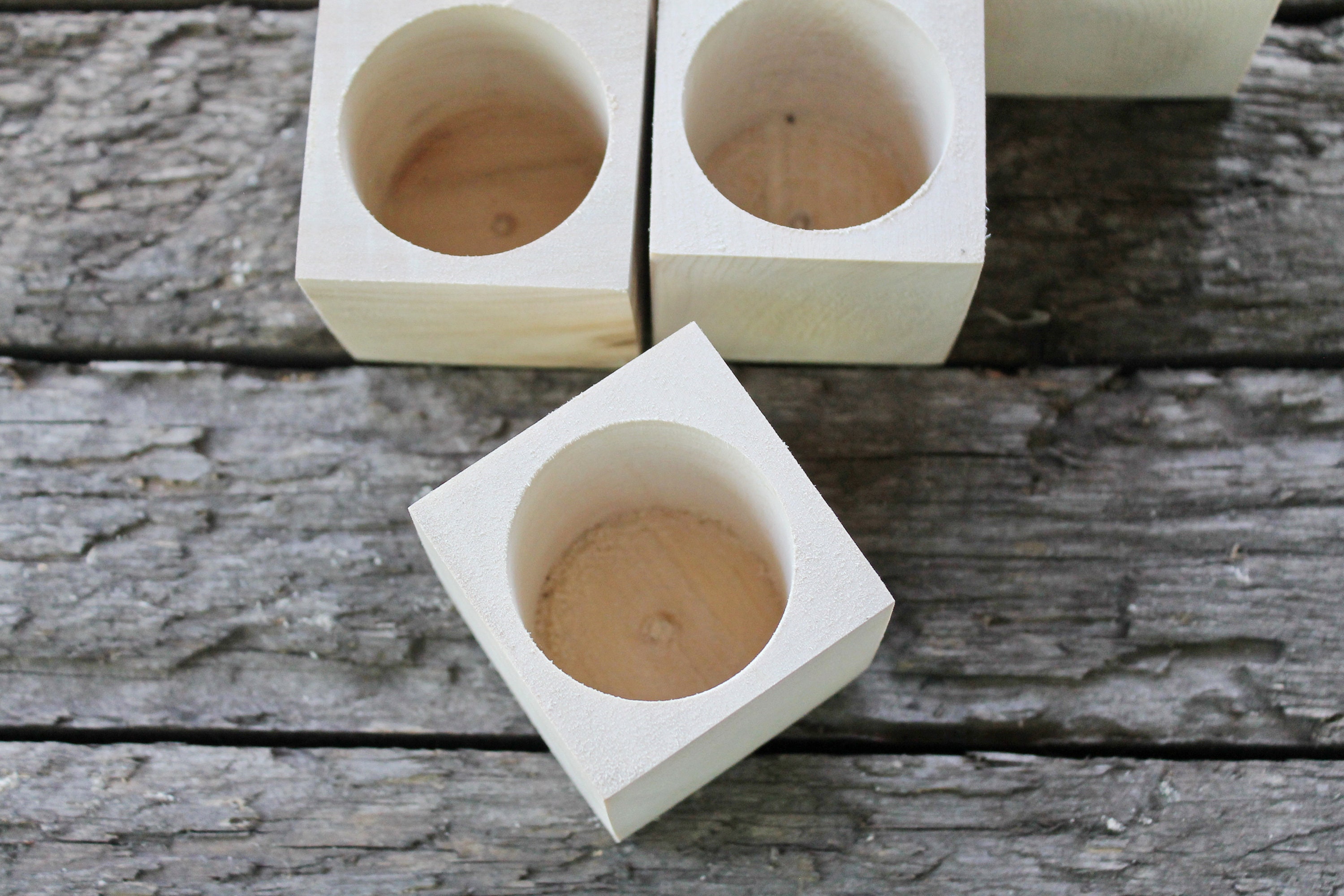 55 Mm Square Unfinished Wooden Box Without Lid Natural Etsy