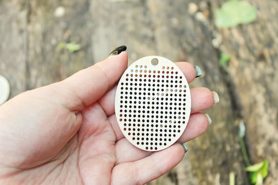 Cross stitch pendant blank sale