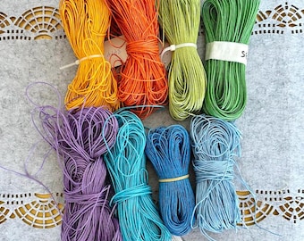Wax Cotton Cord 1mm – 10 meters (10.9 yards / 32.8 feet) – Strong Waxed Thread for Jewelry Making, Beading, Macrame – Choose Your Color
