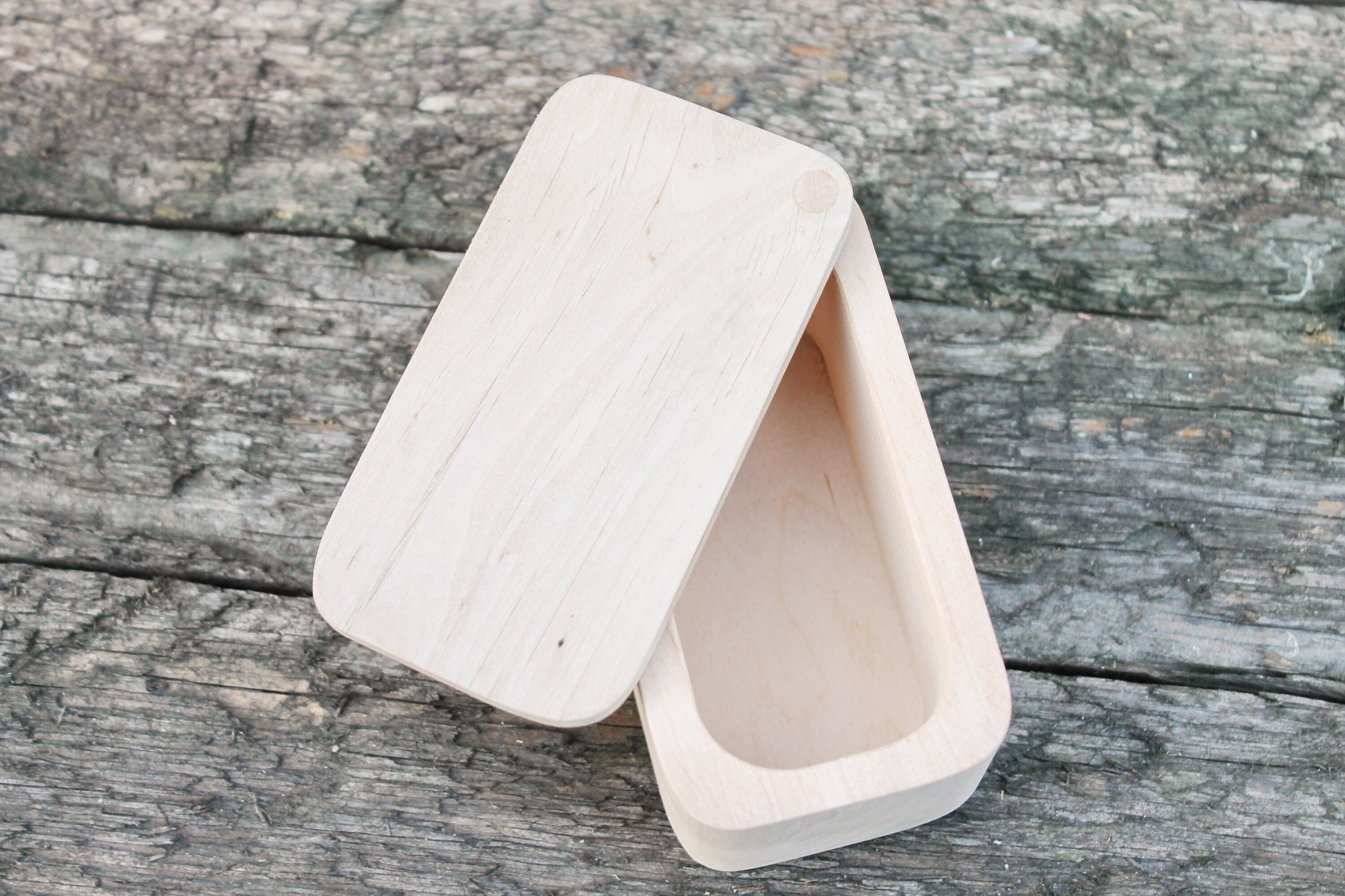 Rectangular unfinished wooden box 110x60x50 mm ecofriendly Etsy