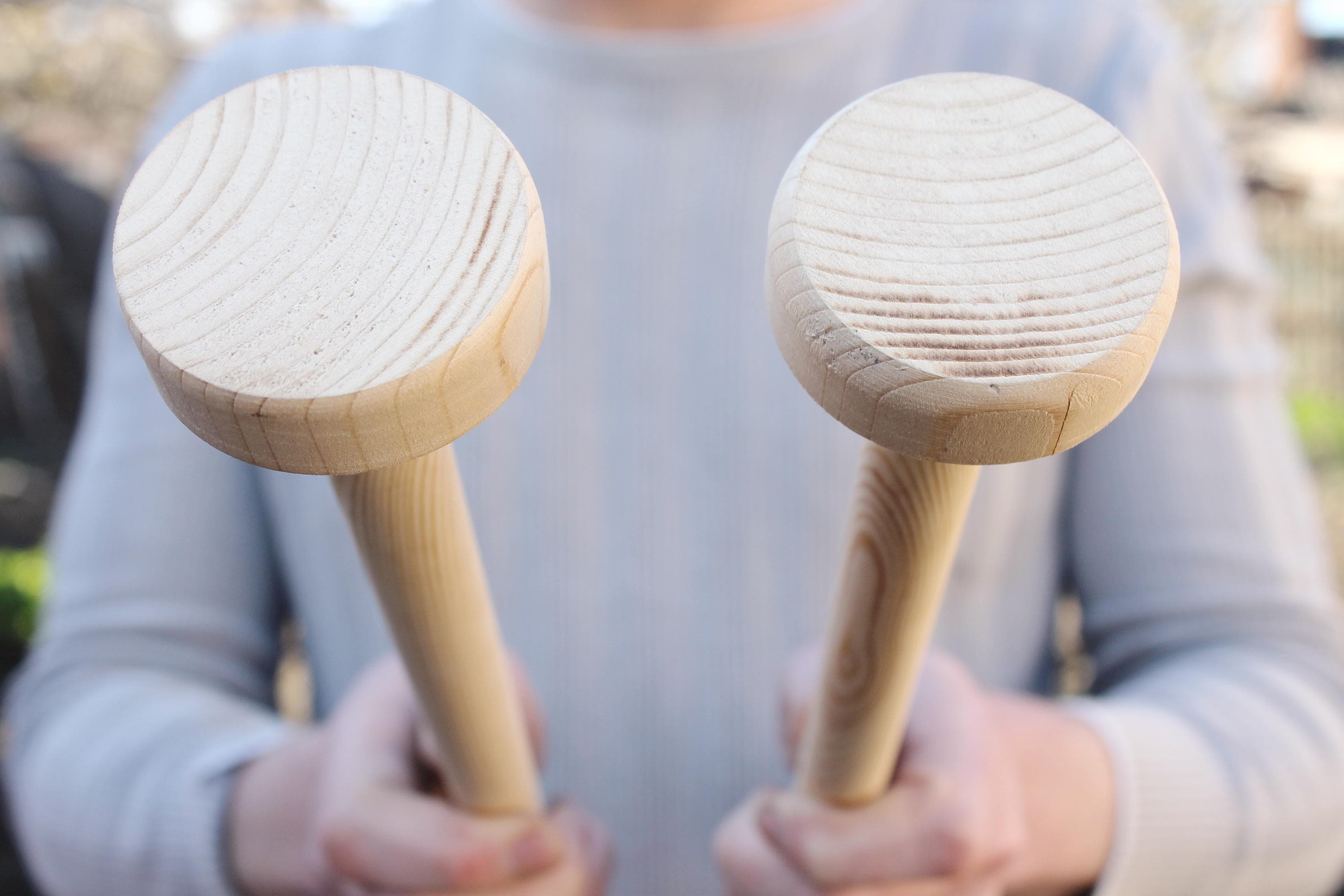 Large Thick Wooden Knitting Needles 20 Mm in Diameter Etsy