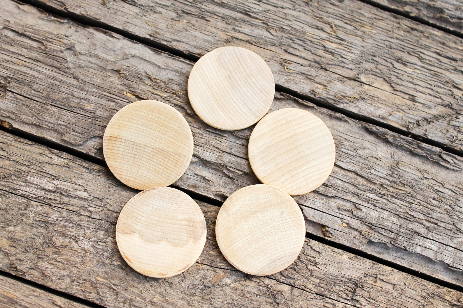 47 mm 185 Unfinished Wooden Circles pendant Etsy
