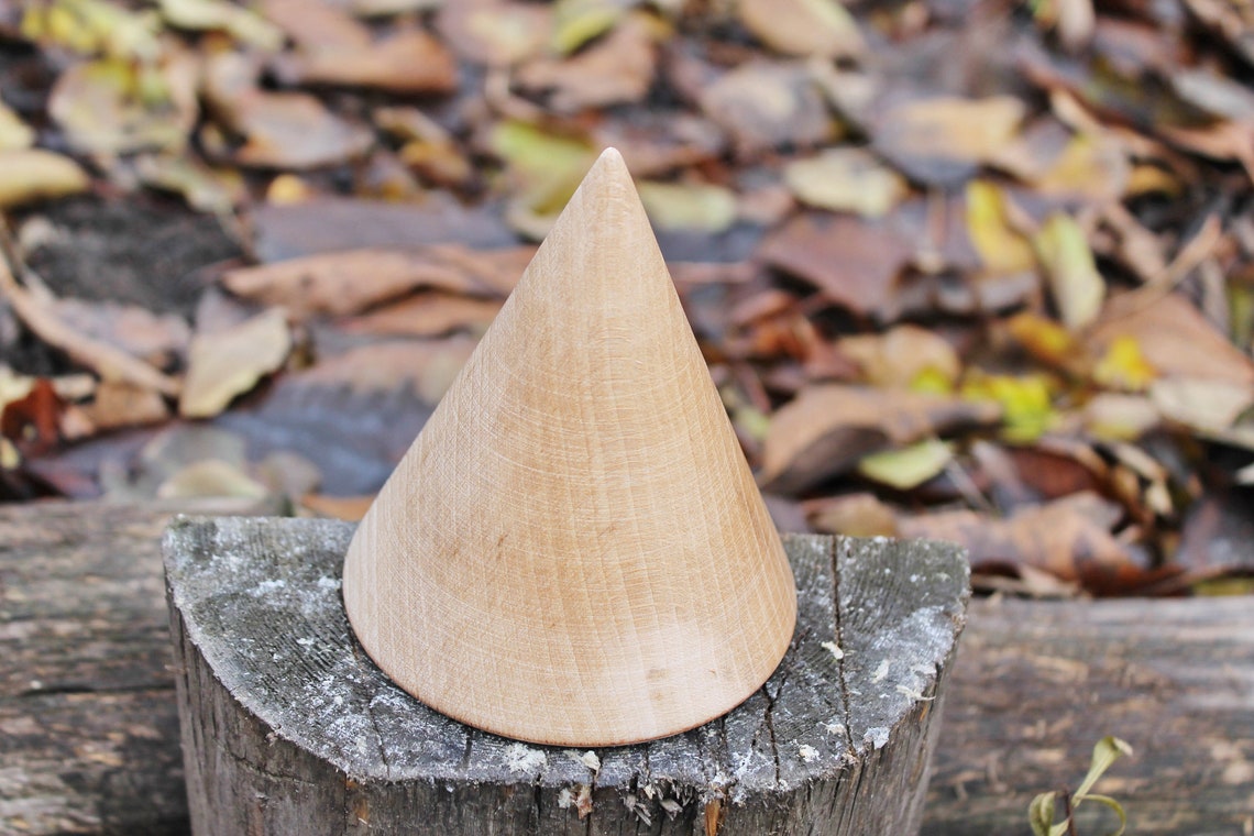 Big Wooden cones 100x100 mm 3.9 inches eco friendly Etsy