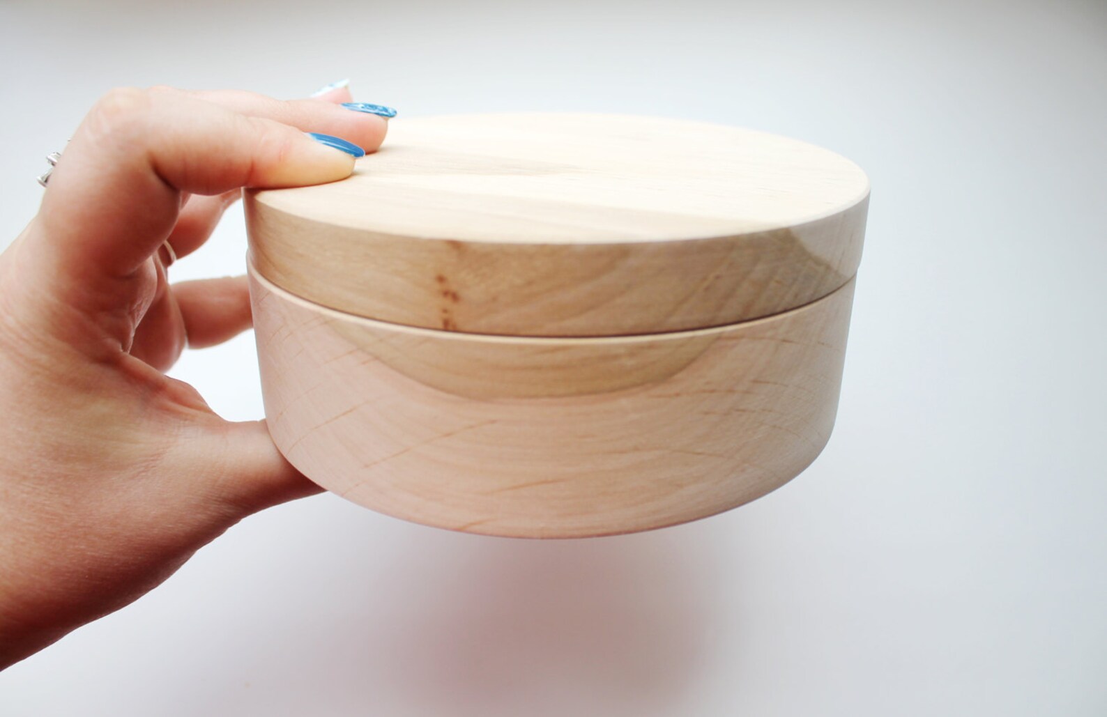 140 Mm Round Unfinished Wooden Box With Cover Natural - Etsy