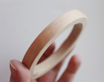 10 mm Wooden bracelet unfinished round - natural eco friendly GA10