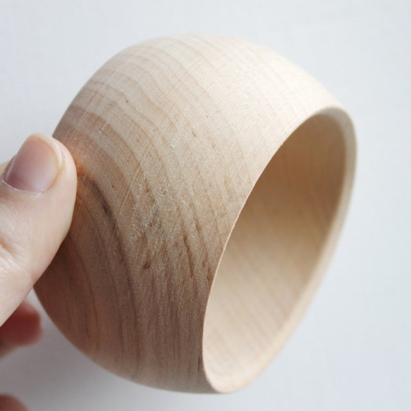 50 mm Wooden bracelet unfinished round - natural eco friendly GA50