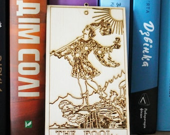 Wooden Tarot ornaments - 5x3 inches - laser cut TAROT cards - made of plywood (all deck soon with time)