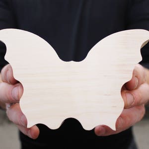 Hinged Butterfly-box unfinished wooden natural, eco friendly wedding box engaged butterfly-box image 1