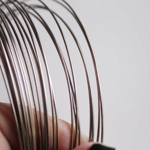 Aluminium wire Dark silver - diameter 1 mm - 10 meters - Jewelry Craft Wire Wrapping - 22