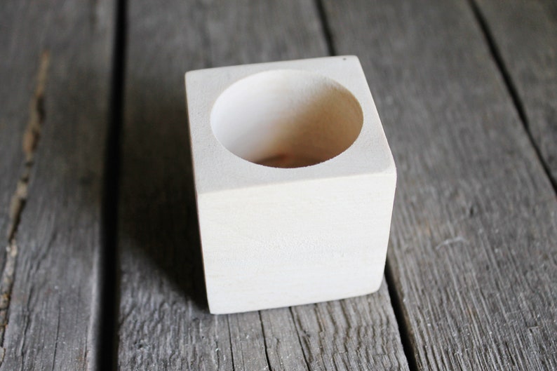45 Mm Square Unfinished Wooden Box Without Lid Natural Etsy