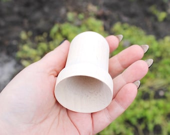 Wooden Bell 75 mm - 3 inches - unfinished wooden bell - without tongue - Christmas bell - wooden eco friendly toy