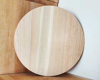Houten bord 24 cm 9,4 inch - onafgewerkt, natuurlijk, milieuvriendelijk - gemaakt van beukenhout