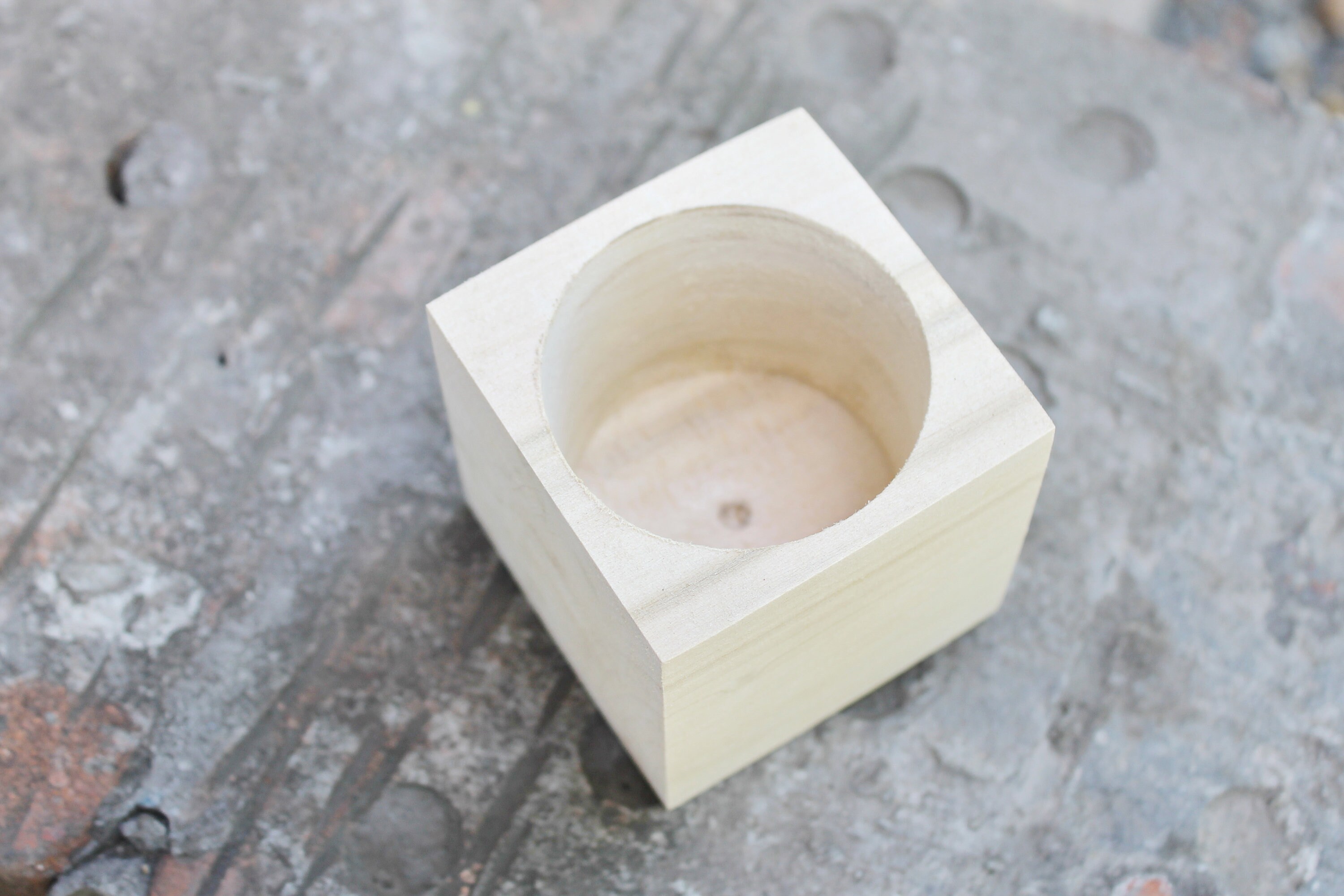 65 Mm Square Unfinished Wooden Box Without Lid Natural Etsy