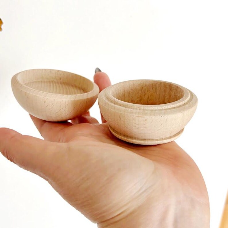 Round wooden beech box 70x50 mm – handmade natural wood storage container – unfinished jewelry box – eco gift box – craft supply image 10