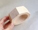 35 mm Wooden bracelet unfinished round octahedral - natural eco friendly OKT35 