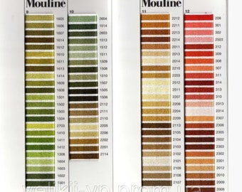 Hilo de bordar Mouline 10 m 11 yardas - Hilo de bordar sticktwist de seis hebras, color a elegir - Madeira - Hecho en Alemania - 3