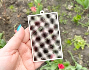クロスステッチ用木製ブランク長方形 4x2.4インチ、刺繍ボード バーチ合板 4mm、DIY ニードルポイント小型吊り下げフレーム