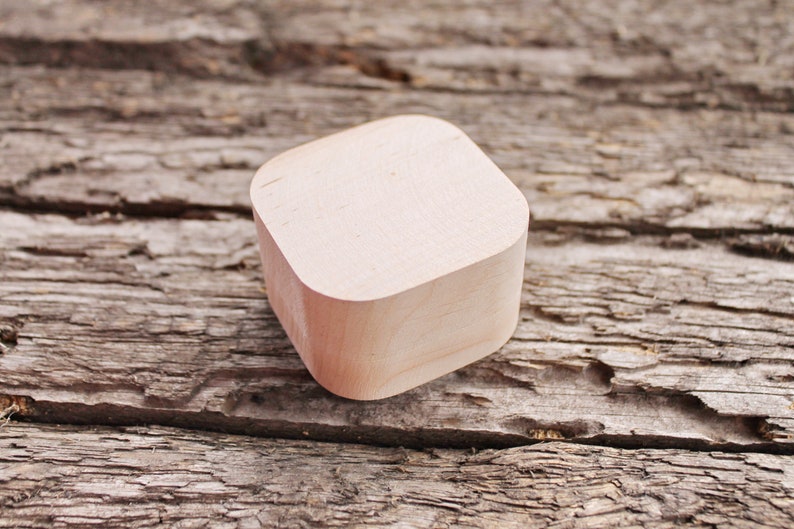 60 Mm Wedding Ring Box Square Unfinished Wooden Box 60x60 Etsy