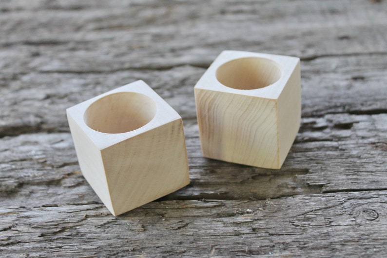 45 Mm Square Unfinished Wooden Box Without Lid Natural Etsy