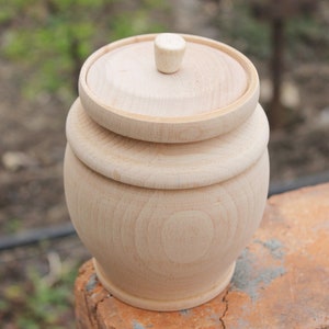 Unfinished wooden barrel - keg - 5.3 inches (135 mm) - natural eco-friendly - made of beech wood