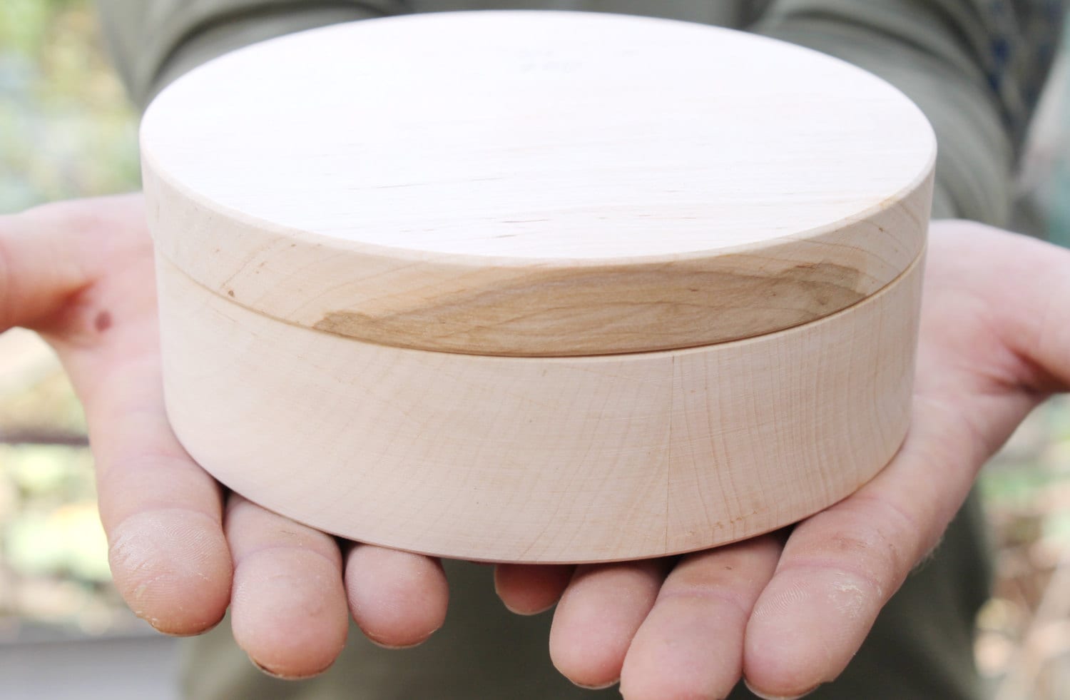150 Mm Round Unfinished Wooden Box With Cover Natural Etsy UK