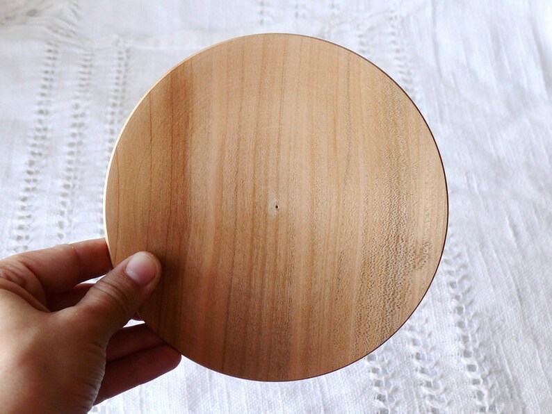 Wooden plate 1112 cm 472 inch unfinished natural eco Etsy