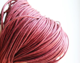 Bordeaux Wax Cotton Cord 1.5 mm 10 meters - 10,9 yards or 32,8 feet