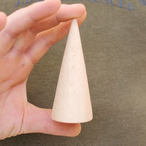 Big wooden cones 100 mm x 36 mm - natural eco-friendly