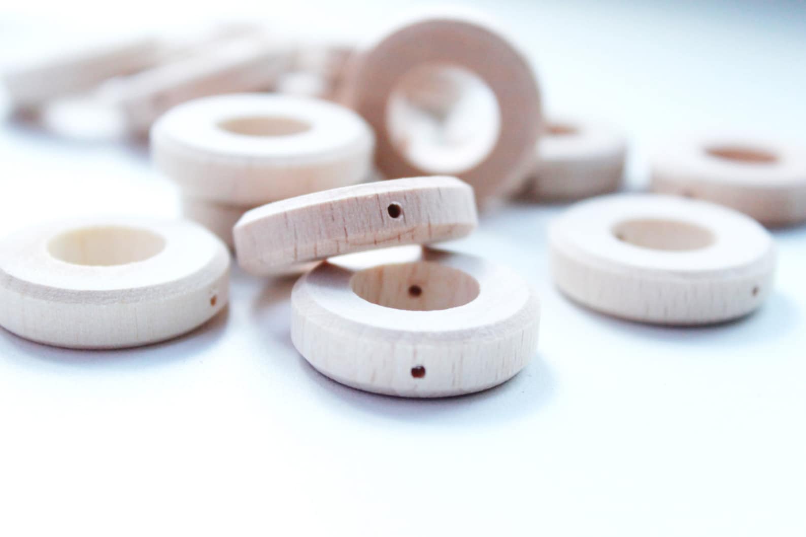 Unfinished Wooden Rings 25 Mm 1 Natural Eco Etsy