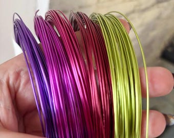 Aluminium Wire 1 mm – 10 meters (32.8 feet) – Jewelry Craft Wire Wrapping – Soft Colored Aluminum Wire for DIY handmade projects