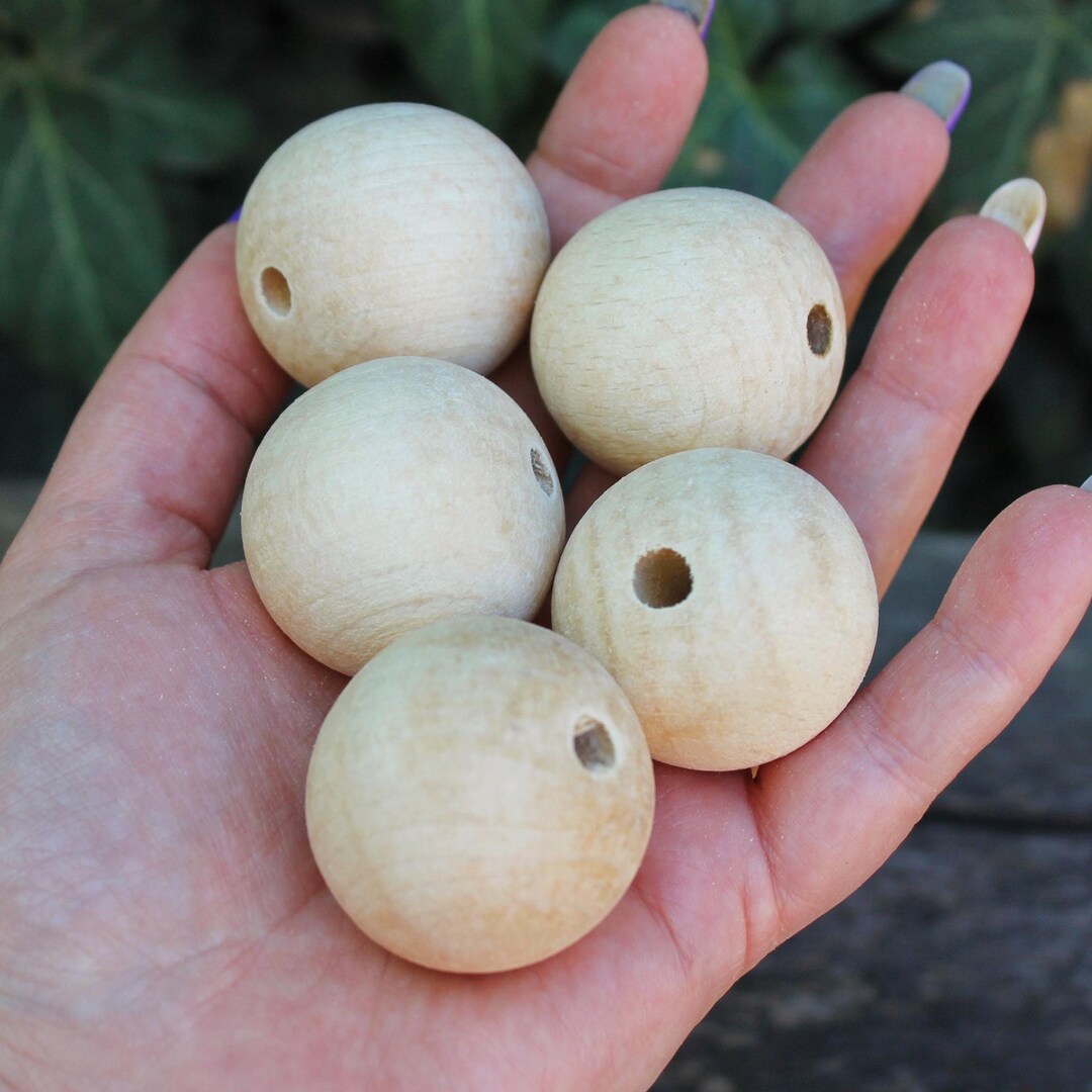 Natuurlijke houten kralen 150 x 16 mm voor macramé en DIY