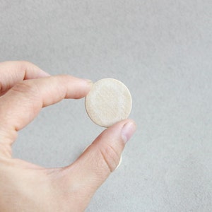 25 mm 1 Unfinished Wooden Circles pendant natural eco friendly 10 pcs image 2